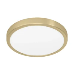 LED pinta-asennuspaneeli Fueva 5 IP20 830 messinki Ø28,5cm