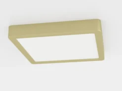 LED-pinta-asennuspaneeli Fueva 5 IP20 830 messinki 21x21cm