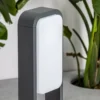 LED-polkujen valaisin Tarra, tummanharmaa, alumiini, korkeus 72 cm