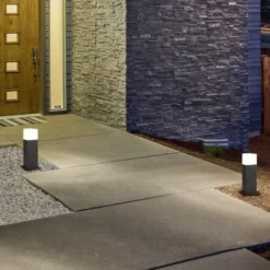 LED-pollarivalaisin HUDSON, antrasiitti, korkeus 30 cm, metalli IP44