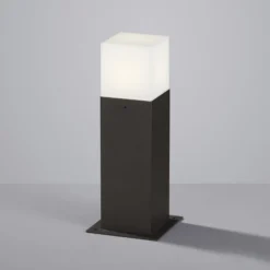 LED-pollarivalaisin HUDSON, antrasiitti, korkeus 30 cm, metalli IP44
