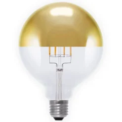 LED-pääpeililamppu E27 7W, kulta