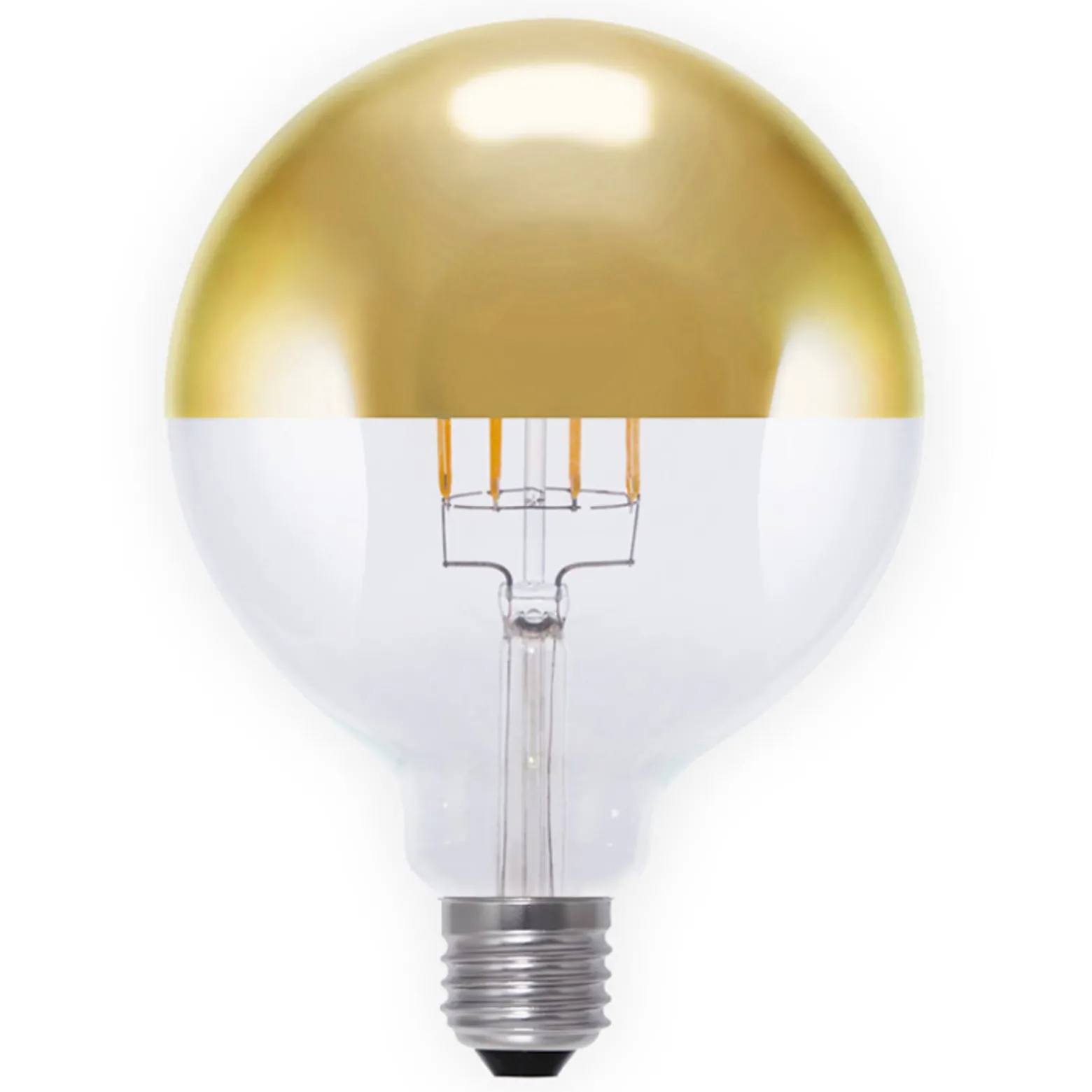 LED-pääpeililamppu E27 7W, kulta