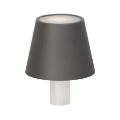 LED-pullolamppu Fiocco, hiekanharmaa, RGBW, IP54, himmennettävä