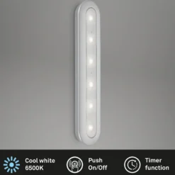 LED-push-light Row, paristokäyttöinen 6500K, 30 cm