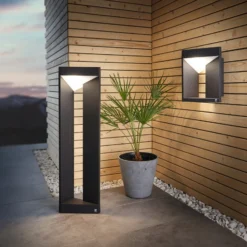 LED-pylväsvalaisine Nembro IP54 alumiinipainevalua