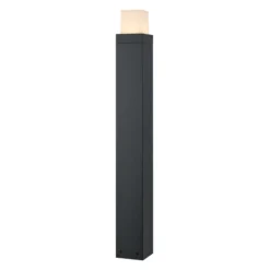 LED-pylväsvalaisin FYNN-O, korkeus 85 cm, antrasiitti, CCT IP65, päälle/pois