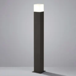 LED-pylväsvalaisin HUDSON, antrasiitti, korkeus 80 cm, metalli, IP44