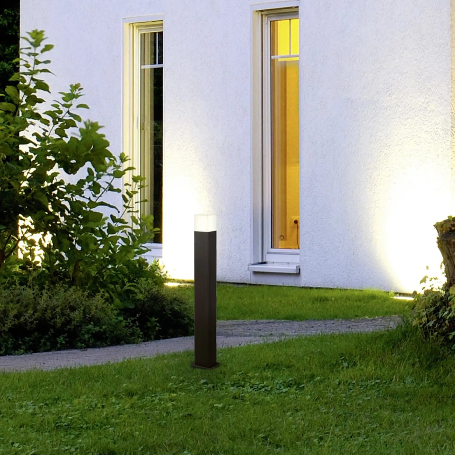 LED-pylväsvalaisin HUDSON, antrasiitti, korkeus 80 cm, metalli, IP44