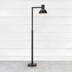 LED-pylväsvalaisin Nubi, musta, IP44, himmennettävä, korkeus 115 cm