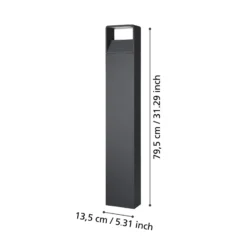 LED-pylväsvalo Doninni 1 antrasiitti, korkeus 80cm