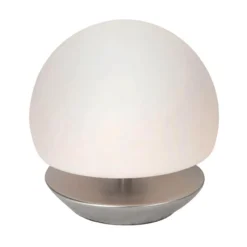 LED-pöytälamppu Ancilla, jalka harjattua terästä