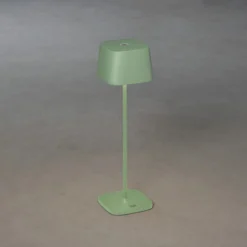 LED-pöytälamppu Capri ulkokäyttöön, vihreä-harmaa