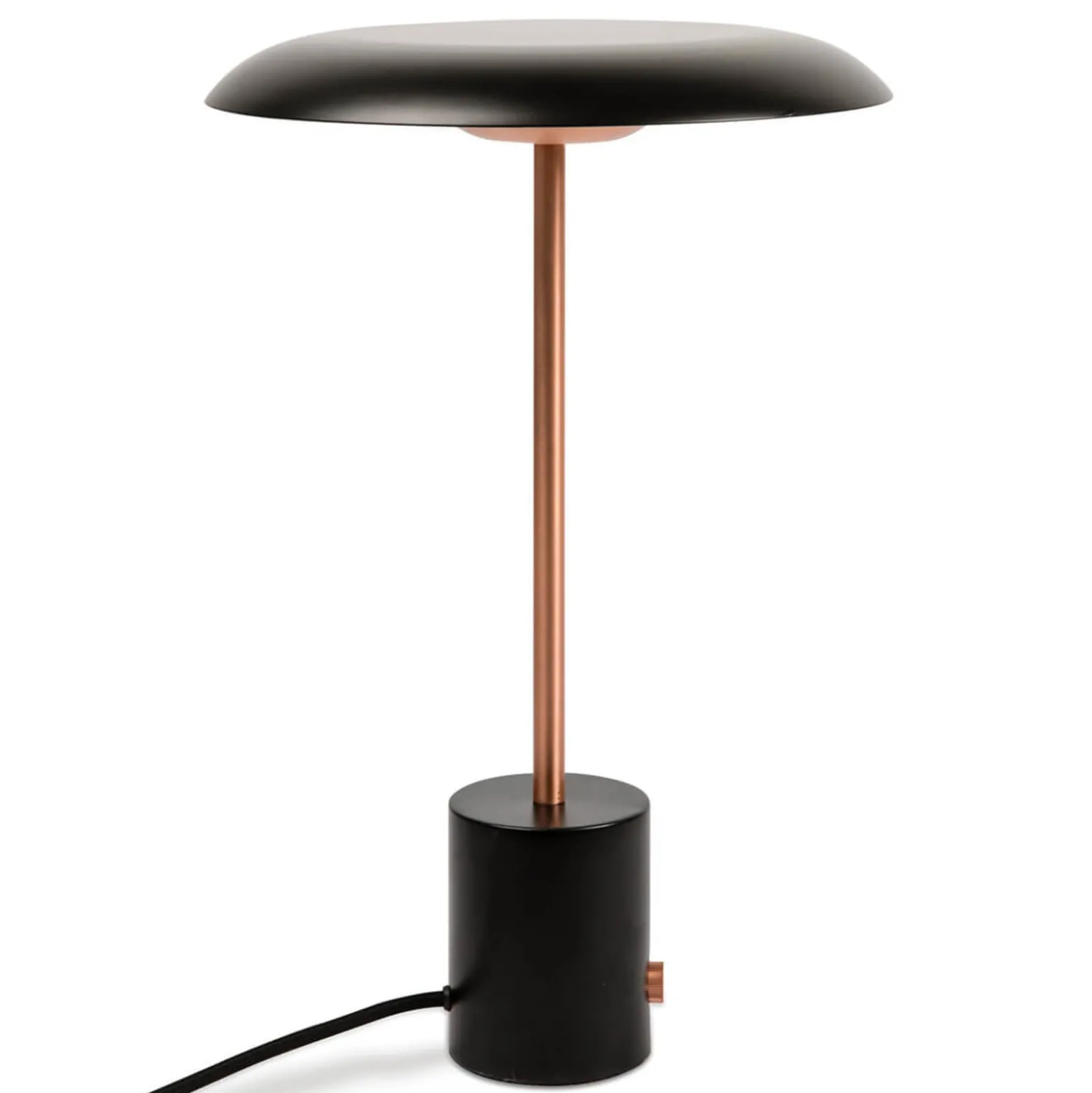 LED-pöytälamppu Hoshi himmentimellä, musta-kupari