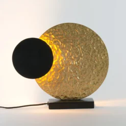 LED-pöytälamppu INFINITY TAVOLO, musta/kultainen, 27 cm, metalli
