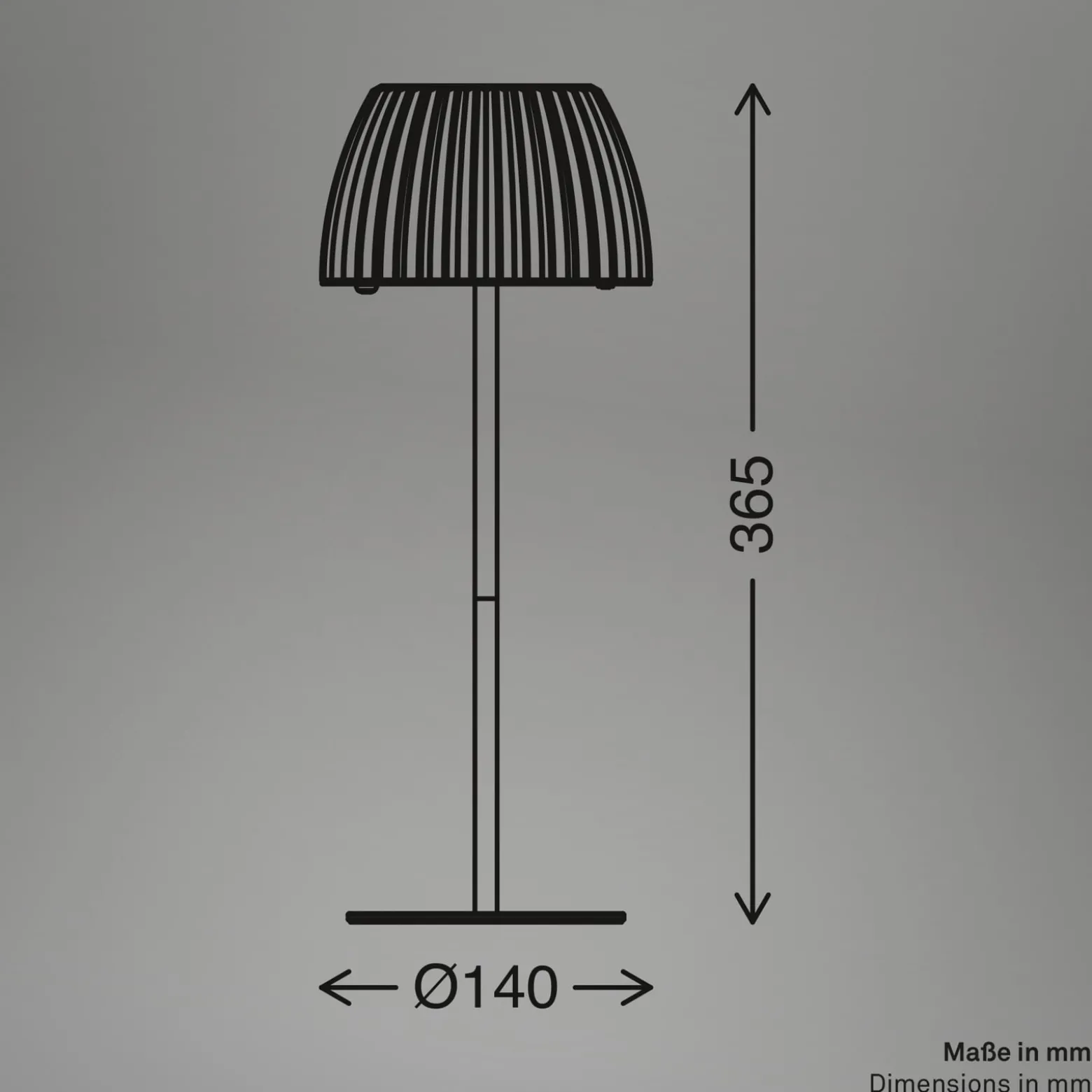LED-pöytälamppu Loca, antrasiitti, korkeus 36 cm metalli/muovi