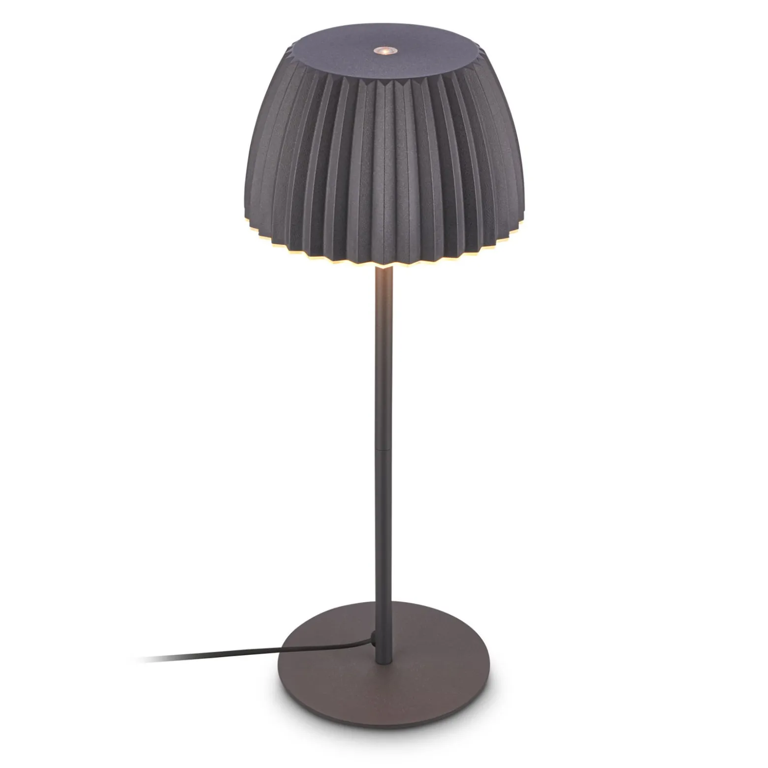 LED-pöytälamppu Loca, antrasiitti, korkeus 36 cm metalli/muovi