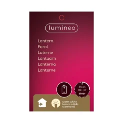LED-pöytälamppu 898043, lyhty, köysipunosta