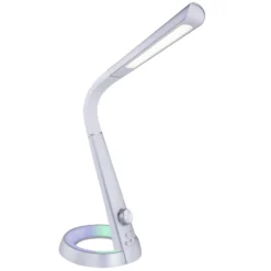 LED-pöytälamppu Mitti USB-liitännällä hopea/vaalea