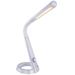 LED-pöytälamppu Mitti USB-liitännällä hopea/vaalea