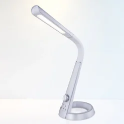 LED-pöytälamppu Mitti USB-liitännällä hopea/vaalea
