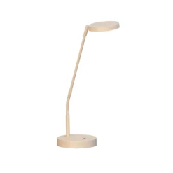 LED-pöytälamppu Sorento, korkeus 48 cm, hiekanvärinen, metalli, CCT
