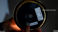 LED-pöytävalaisin Biarritz, IP54, akku, CCT, hopea