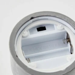 LED-pöytävalaisin Bougie harmaa/savunharmaa-läpinäkyvä