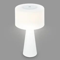 LED-pöytävalaisin Halo, paristokäyttöinen, valkoinen