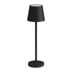 LED-pöytävalaisin 5097, ladattava akku IP54 himmennettävä musta