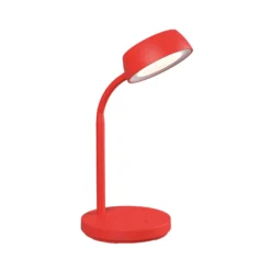 LED-pöytävalaisin MAULabby, punainen, muovi, korkeus 30 cm
