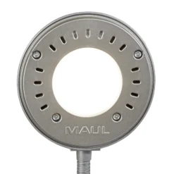 LED-pöytävalaisin MAULarc, hopea, korkeus 38 cm, joustava