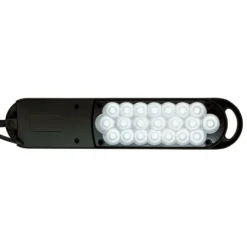 LED-pöytävalaisin MAULatlantic, musta, korkeus 38 cm, kiinnitettävä jalusta