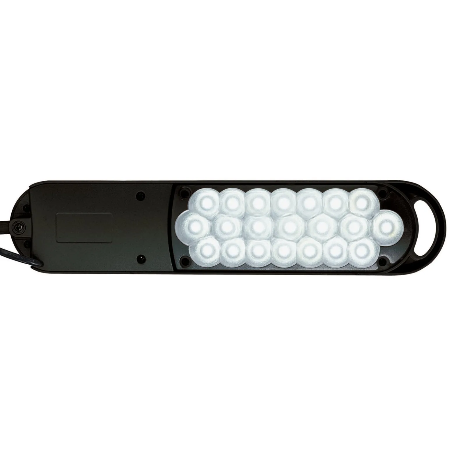 LED-pöytävalaisin MAULatlantic, musta, korkeus 38 cm, kiinnitettävä jalusta