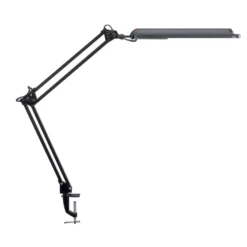 LED-pöytävalaisin MAULatlantic, musta, korkeus 38 cm, kiinnitettävä jalusta