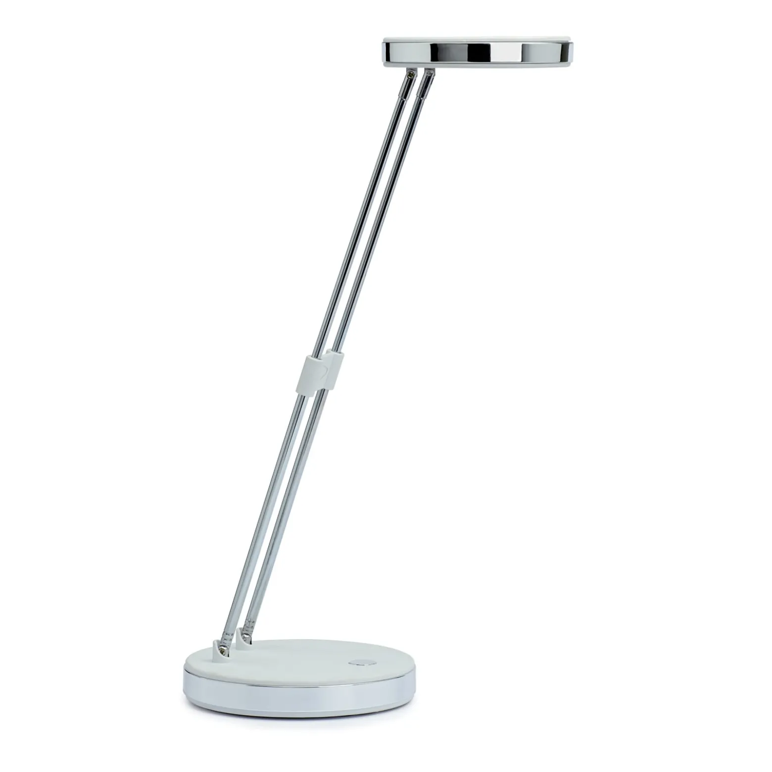 LED-pöytävalaisin MAULpuck, teleskooppivarsi, valkoinen
