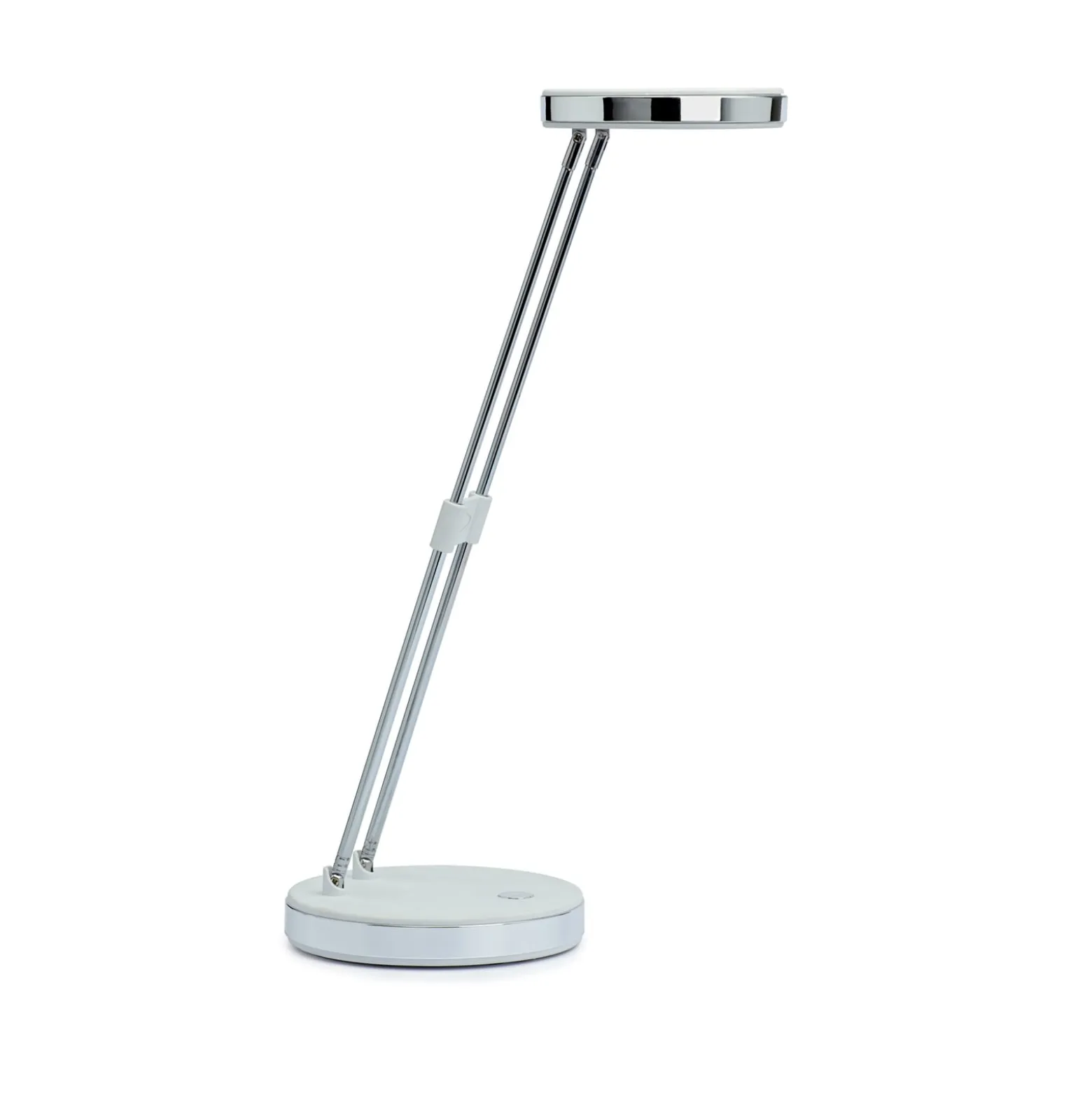 LED-pöytävalaisin MAULpuck, teleskooppivarsi, valkoinen