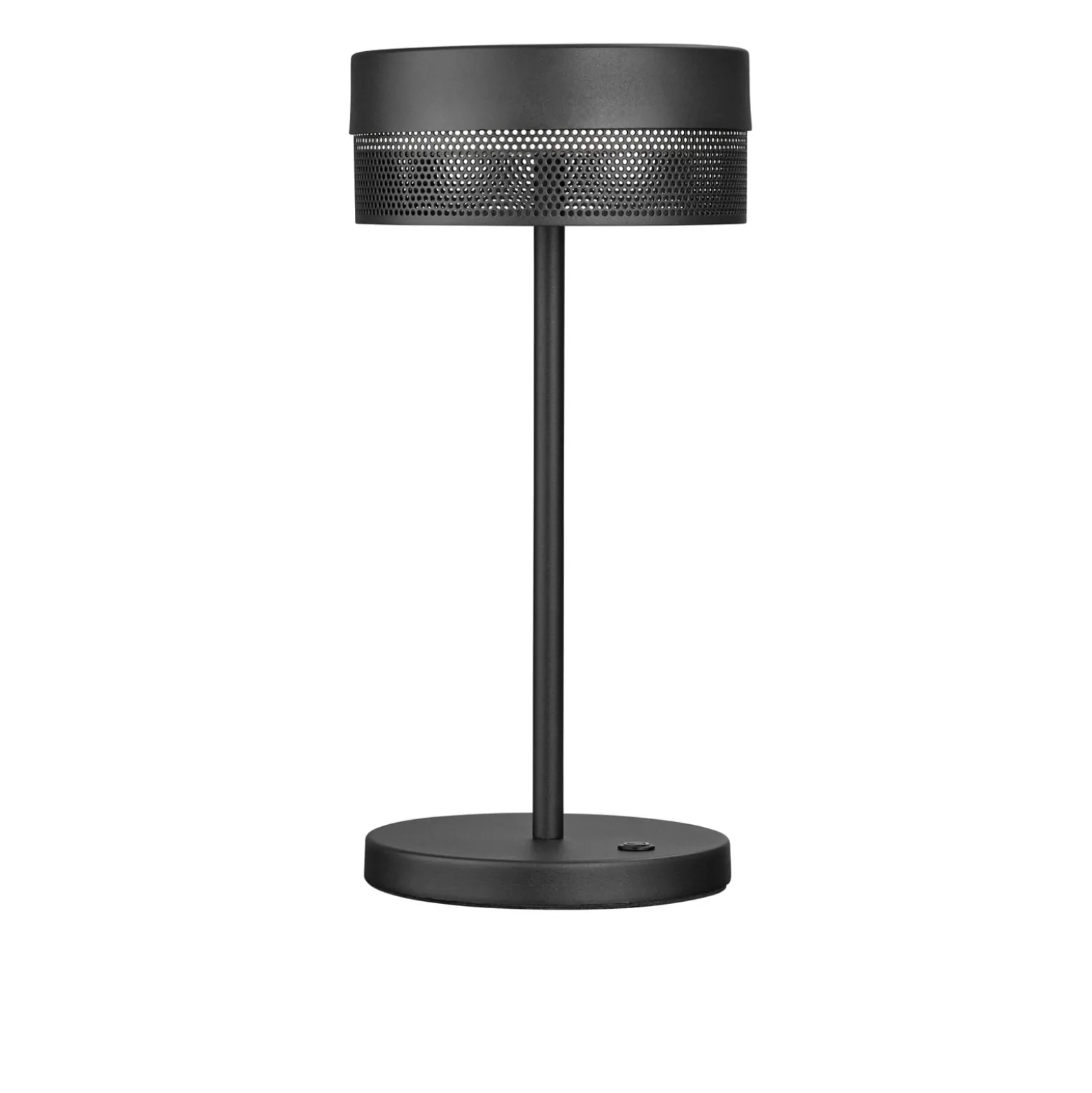 LED-pöytävalaisin Mesh ladattava akku, korkeus 30 cm, musta