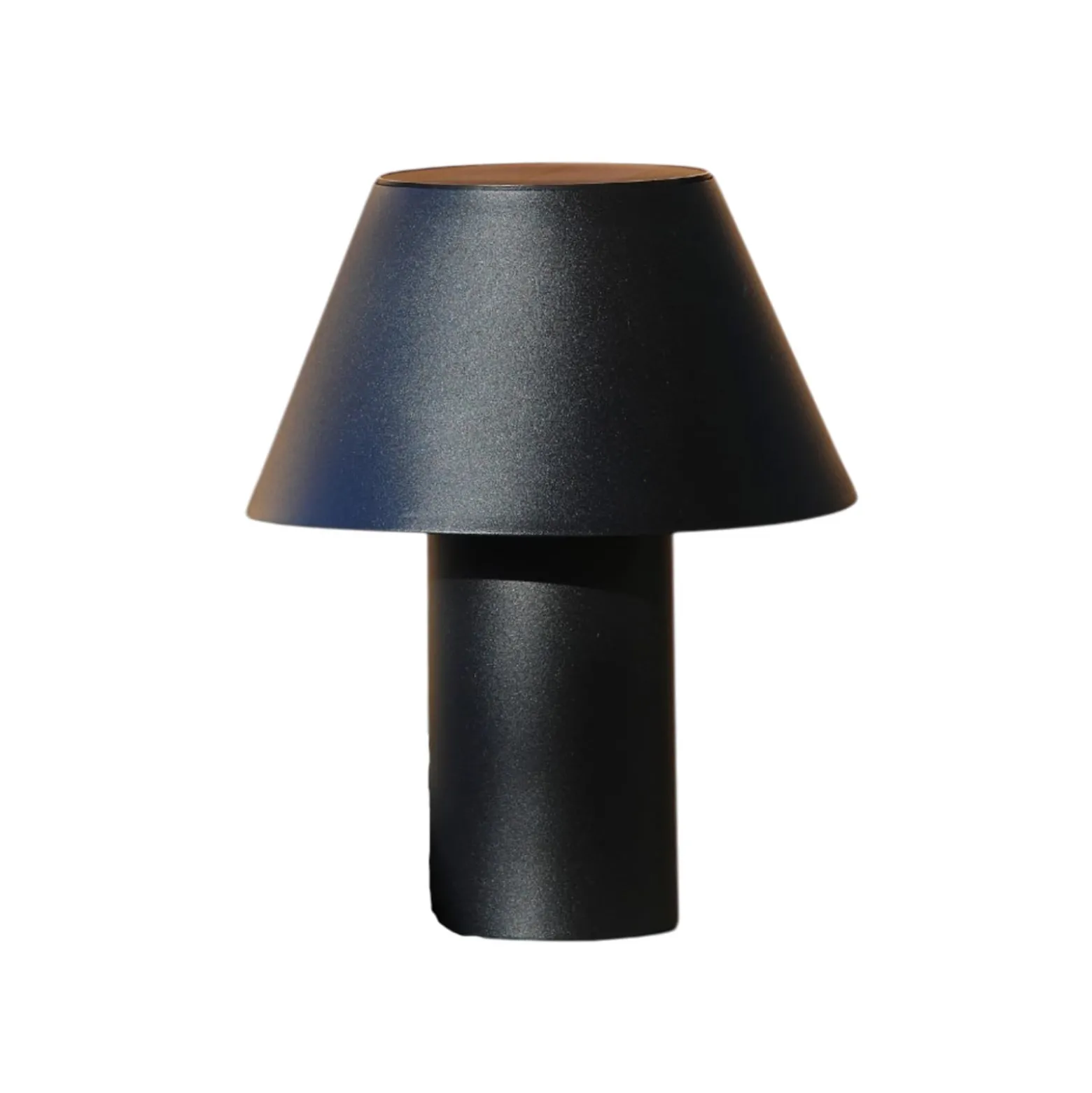 LED-pöytävalaisin Vivo, musta, IP44, korkeus 30 cm, himmennettävä.