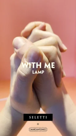 LED-pöytävalaisin With Me posliinia, valkoinen