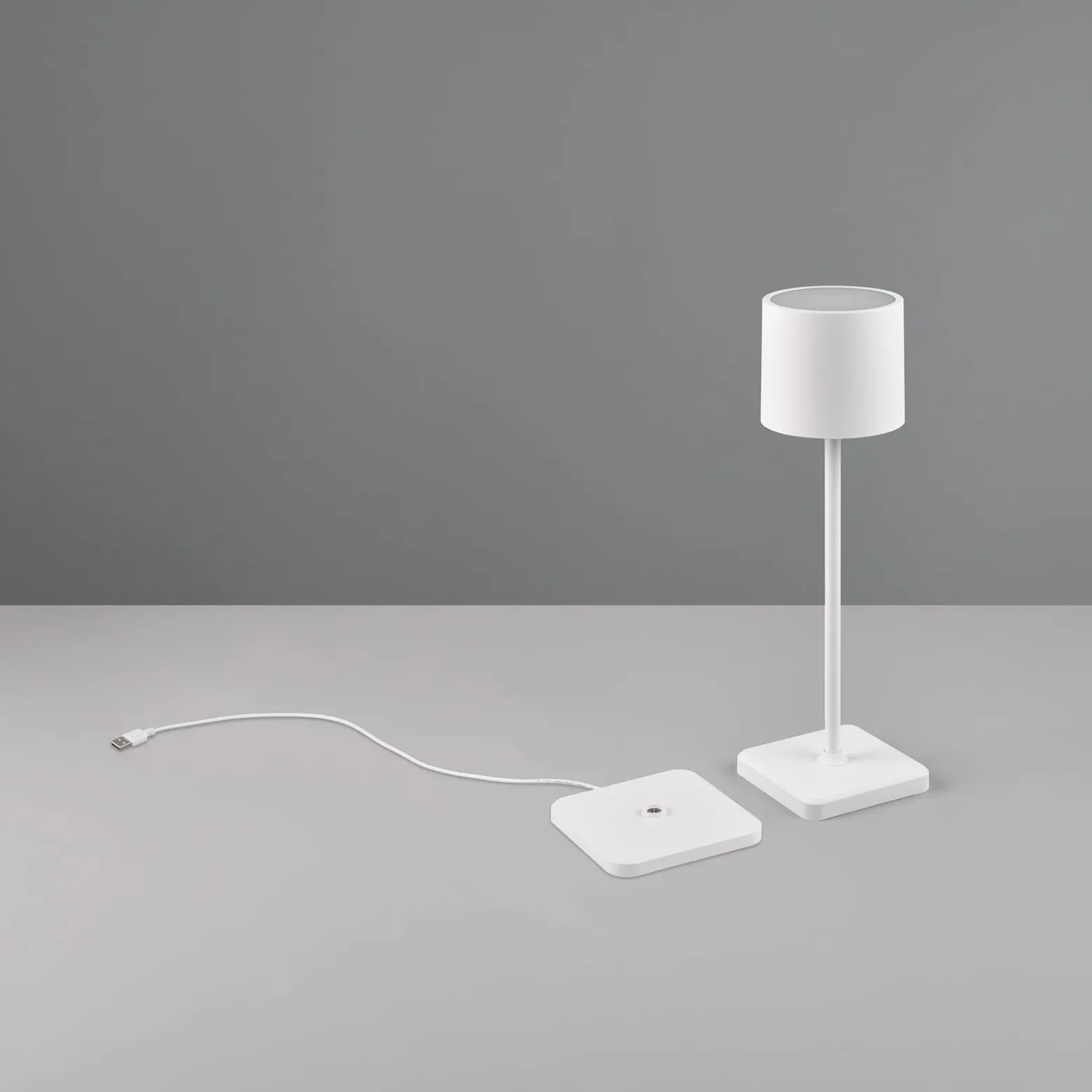 LED-pöytävalo Fernandez, himmennin, CCT, valkoinen