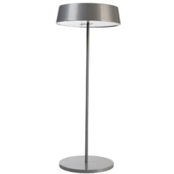 LED-pöytävalo Miram, akku, himmennettävä, harmaa