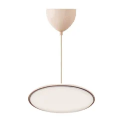 LED-riippuvalaisin Artist, Ø 40 cm, pölypunainen, metalli