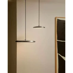 LED-riippuvalaisin Artist, Ø 25 cm, teräksenvärinen, ruostumaton teräs