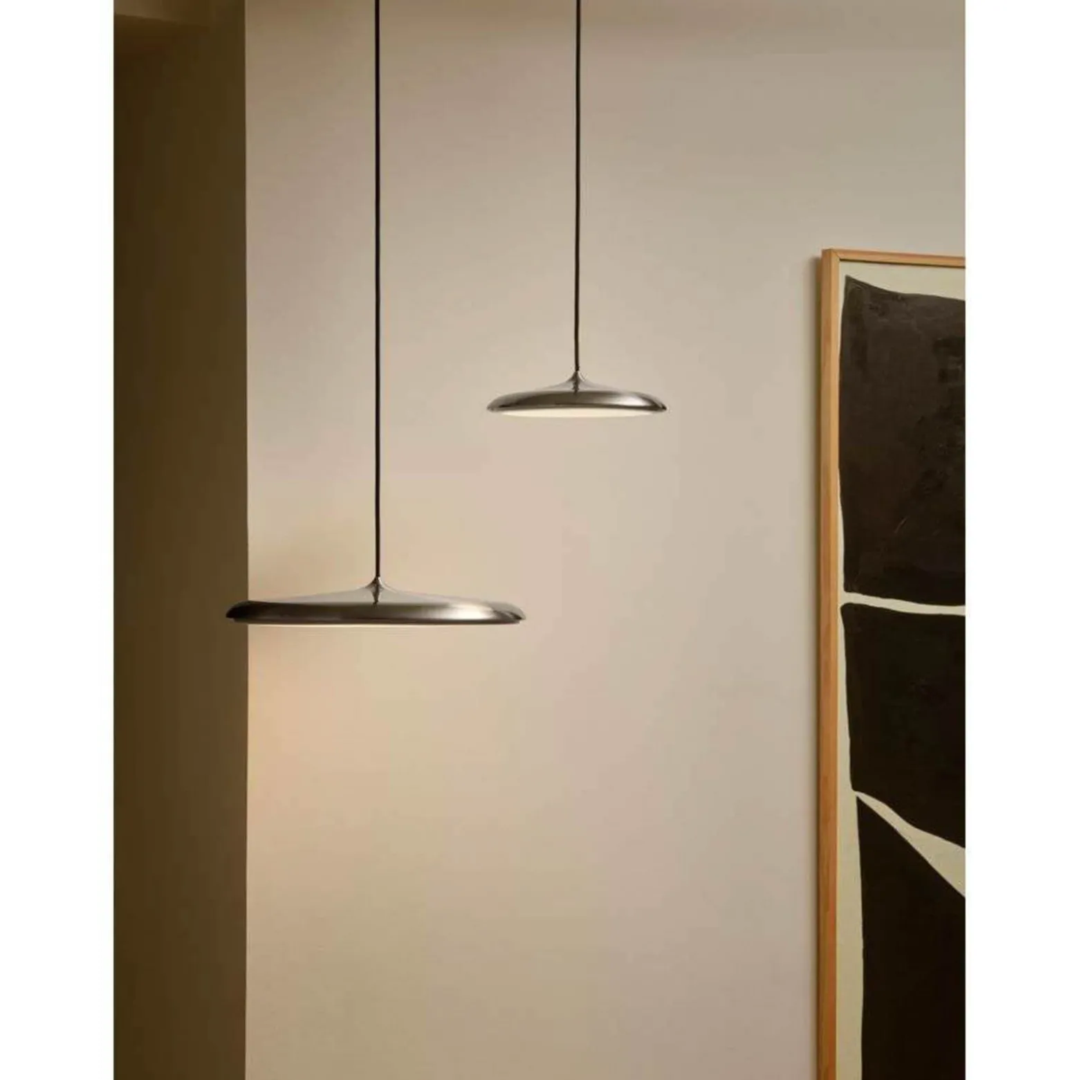LED-riippuvalaisin Artist, Ø 25 cm, teräksenvärinen, ruostumaton teräs