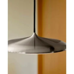 LED-riippuvalaisin Artist, Ø 25 cm, teräksenvärinen, ruostumaton teräs