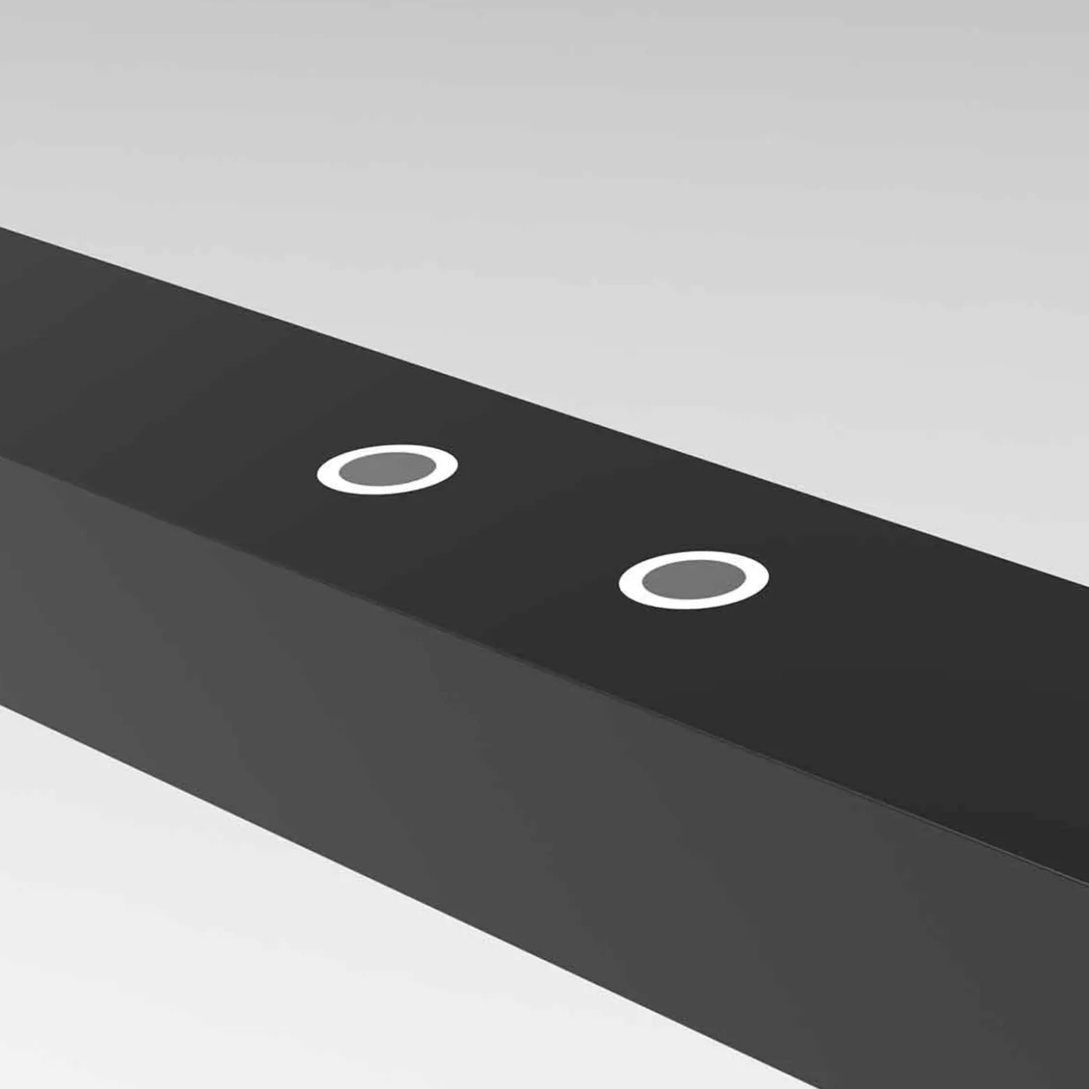 LED-riippuvalaisin Bande, ylös/alas, musta, 120 cm, CCT, himmennin,