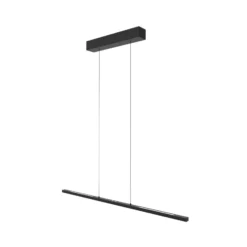 LED-riippuvalaisin Bande, ylös/alas, musta, 120 cm, CCT, himmennin,