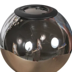 LED-riippuvalaisin Bollique, 12-lamppuinen. pyöreä, musta, lasi