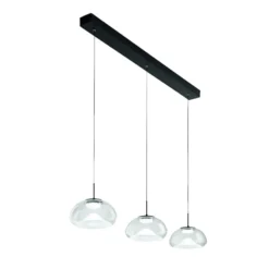 LED-riippuvalaisin Brena, läpinäkyvä, 3-valo, himmennettävä, CCT